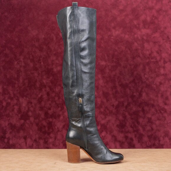 Vince Camuto Signature Women Kylar Black Leather OTK Fashion Boots sz 8 - Picture 10 of 10